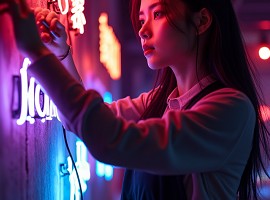 臻興招牌製作的精美壓克力招牌展示